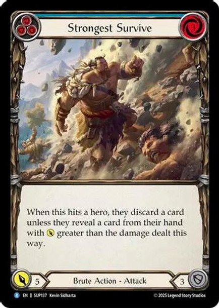[FAB18 1st][SUP-137](R) Strongest Survive (Blue)