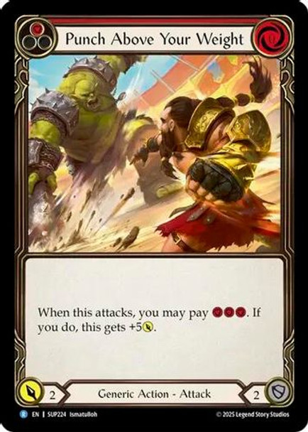 [FAB18 1st][SUP-224](R) Punch Above Your Weight (Red)