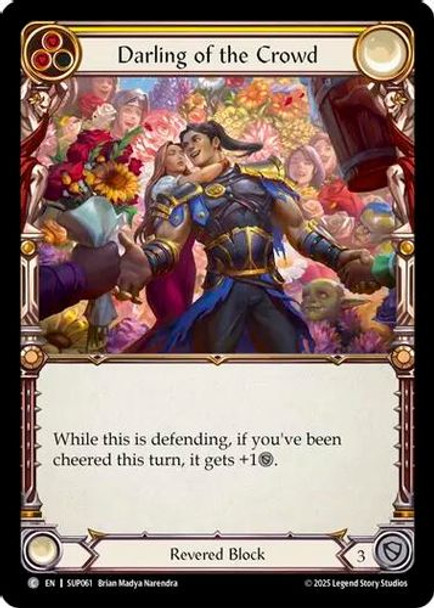 [FAB18 1st][SUP-061](C) Darling of the Crowd (Rainbow Foil)