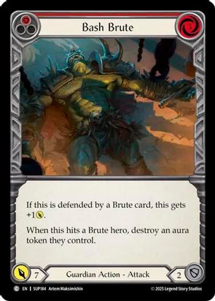 [FAB18 1st][SUP-184](C) Bash Brute (Rainbow Foil)