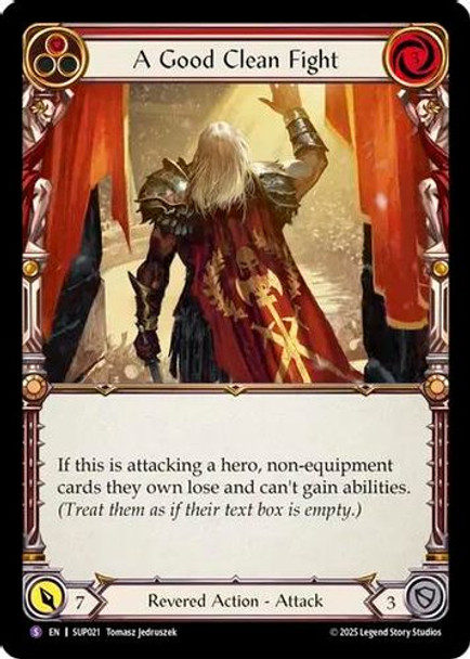 [FAB18 1st][SUP-021](SR) A Good Clean Fight (Rainbow Foil)