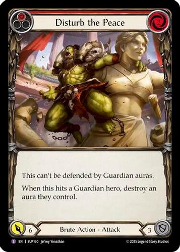 [FAB18 1st][SUP-130](SR) Disturb the Peace (Rainbow Foil)