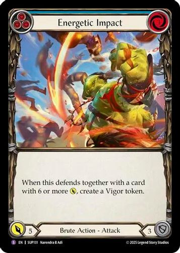 [FAB18 1st][SUP-131](SR) Energetic Impact (Rainbow Foil)