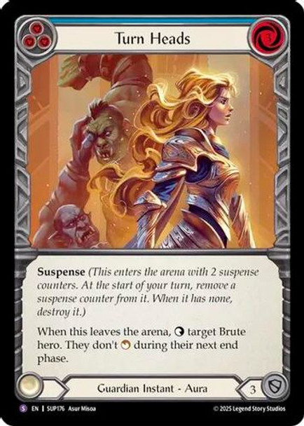 [FAB18 1st][SUP-176](SR) Turn Heads (Rainbow Foil)