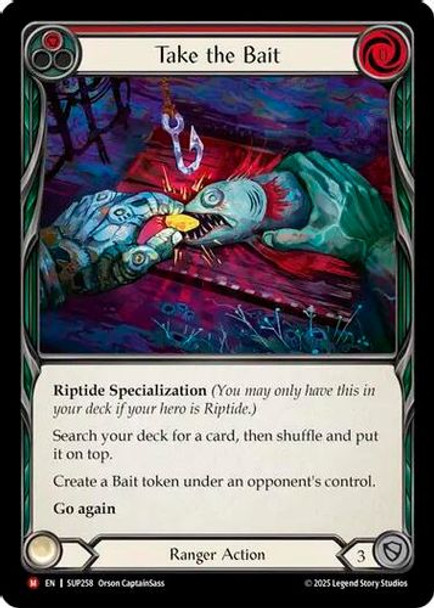 [FAB18 1st][SUP-258](M) Take the Bait (Red) (Rainbow Foil)