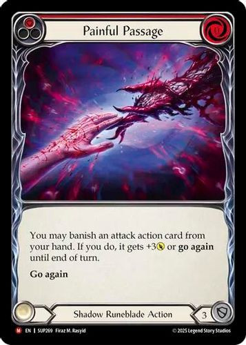 [FAB18 1st][SUP-269](M) Painful Passage (Rainbow Foil)