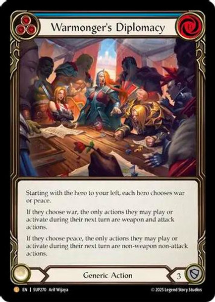 [FAB18 1st][SUP-270](L) Warmonger's Diplomacy (Cold Foil)