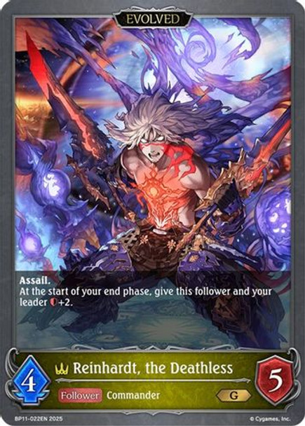 [BP11-022EN](G) Reinhardt, the Deathless (Evolved)