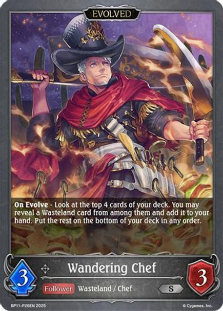 [BP11-P26EN](PS) Wandering Chef (Evolved) (Premium Foil)