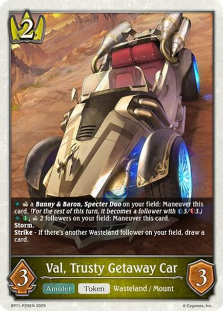 [BP11-P29EN](PT) Val, Trusty Getaway Car (Premium Foil)