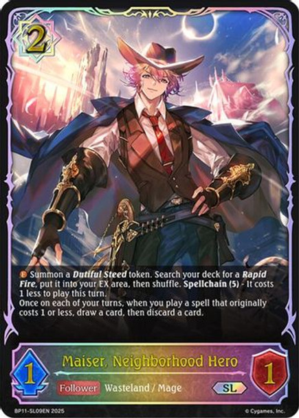 [BP11-SL09EN](SL) Maiser, Neighborhood Hero (Super Legendary)