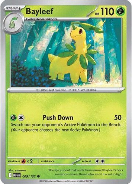 |ME01|[MEG-009/132](C) Bayleef {Reverse Holo}