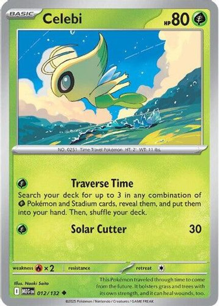 |ME01|[MEG-012/132](UC) Celebi {Reverse Holo}