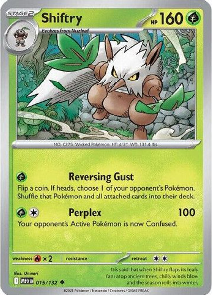 |ME01|[MEG-015/132](UC) Shiftry {Reverse Holo}