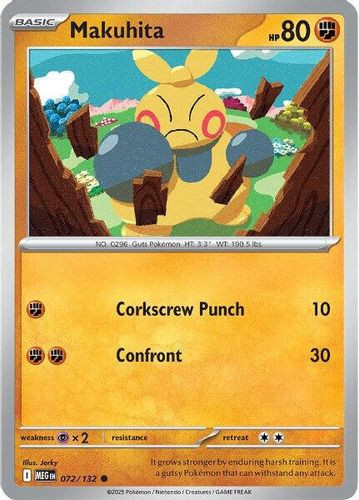 |ME01|[MEG-072/132](C) Makuhita {Reverse Holo}