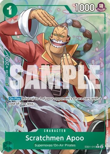 [EB01-015](R) Scratchmen Apoo (PRB02) (Alternate Art) (Foil)