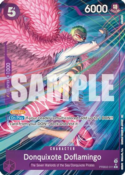 [PRB02-011](R) Donquixote Doflamingo (Alternate Art) (Foil)