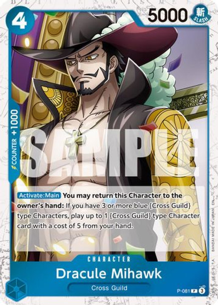 [P-081](PR) Dracule Mihawk (Pirate Foil)