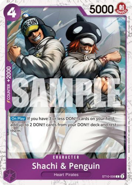 [ST10-008](C) Shachi & Penguin (Pirate Foil)