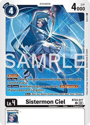 [BT23-077](R) Sistermon Ciel (Foil)