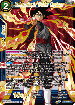 EX19-08EX Goku Black, Works Undone Foil
