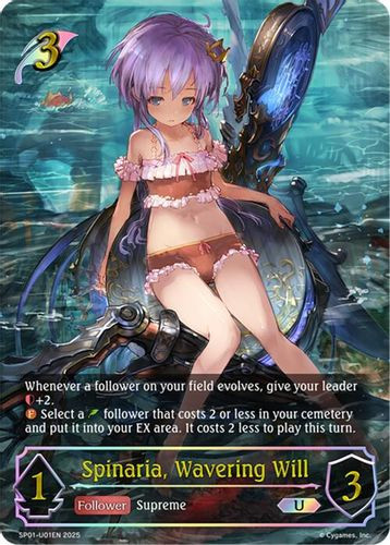 [SP01-U01EN](U) Spinaria, Wavering Will (Ultimate Foil)