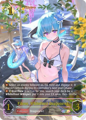 [SP01-U15EN](U) Filene, Whitefrost Dragonewt (Ultimate Foil)