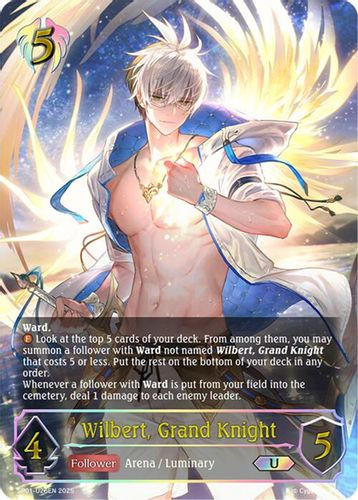 [SP01-U26EN](U) Wilbert, Grand Knight (Ultimate Foil)