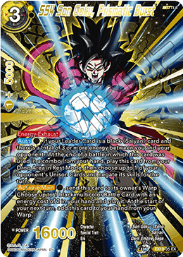 EX19-35EX SS4 Son Goku, Prismatic Burst Foil