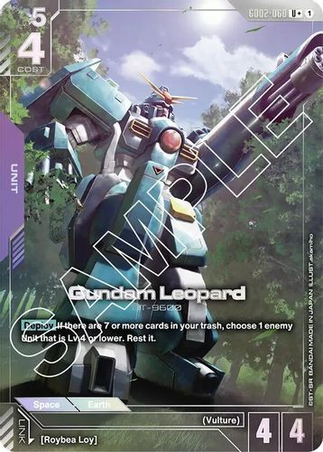 [GD02-060](U+) Gundam Leopard {Alt Art} {Foil}