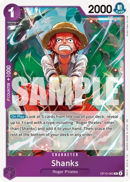 [OP13-065](R) Shanks (Foil)
