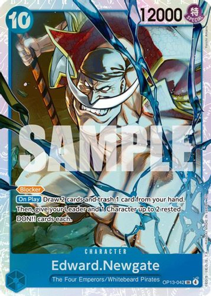 [OP13-042](SR) Edward.Newgate (Foil)