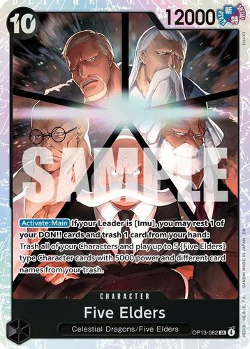 [OP13-082](SR) Five Elders (Foil)