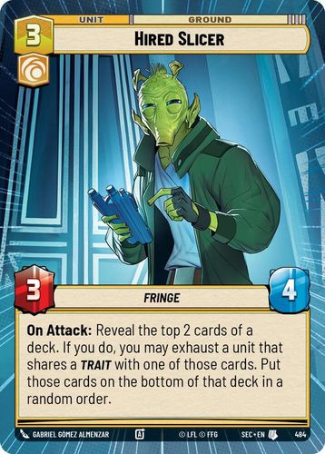 [06-SEC-EN-0484](U) Hired Slicer (Hyperspace)