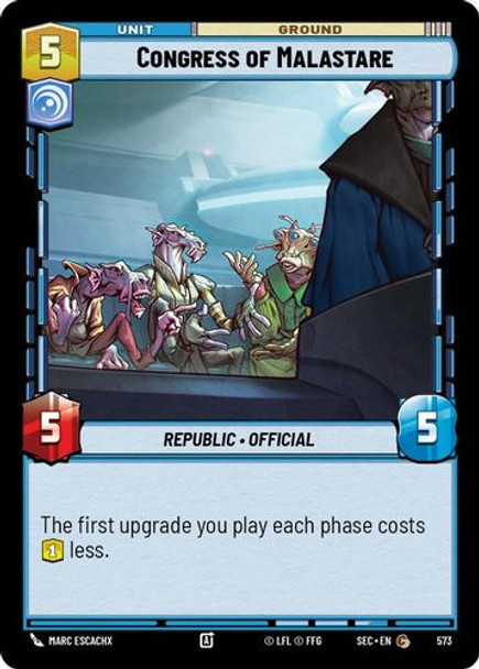 [06-SEC-EN-0574](C) Congress of Malastare (Foil)