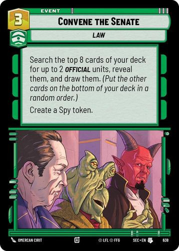 [06-SEC-EN-0638](U) Convene the Senate (Foil)