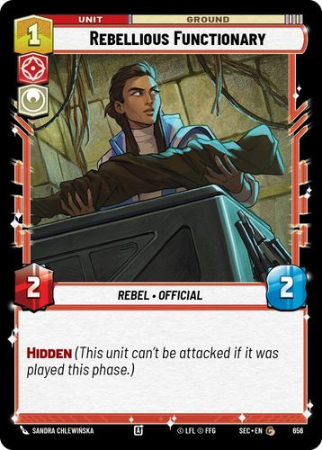 [06-SEC-EN-0656](C) Rebellious Functionary (Foil)