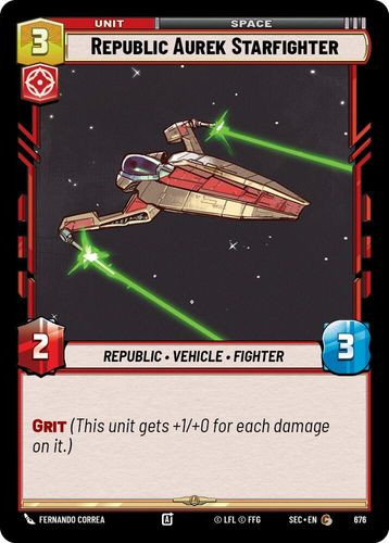 [06-SEC-EN-0676](C) Republic Aurek Starfighter (Foil)