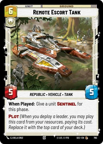 [06-SEC-EN-0765](C) Remote Escort Tank (Foil)