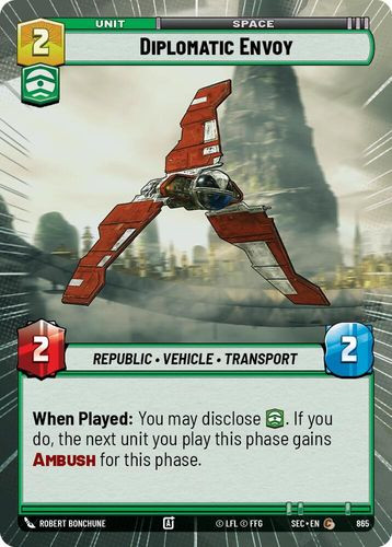[06-SEC-EN-0865](C) Diplomatic Envoy (Hyperspace) (Foil)