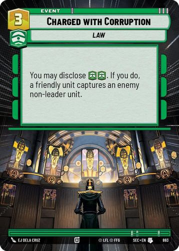 [06-SEC-EN-0883](U) Charged with Corruption (Hyperspace) (Foil)