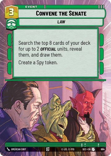 [06-SEC-EN-0884](U) Convene the Senate (Hyperspace) (Foil)