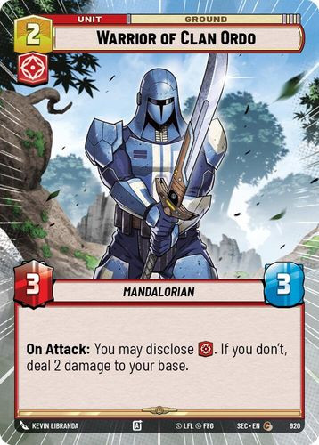 [06-SEC-EN-0920](C) Warrior of Clan Ordo (Hyperspace) (Foil)