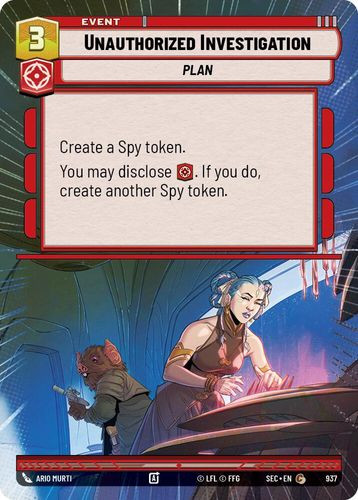 [06-SEC-EN-0937](C) Unauthorized Investigation (Hyperspace) (Foil)