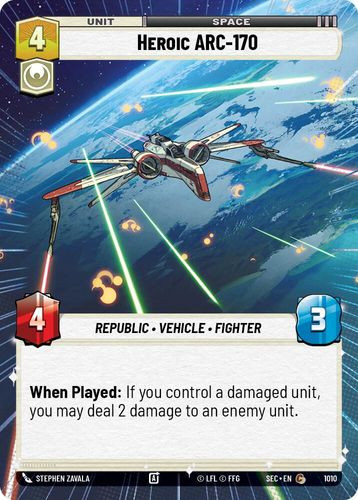 [06-SEC-EN-1010](C) Heroic ARC-170 (Hyperspace) (Foil)