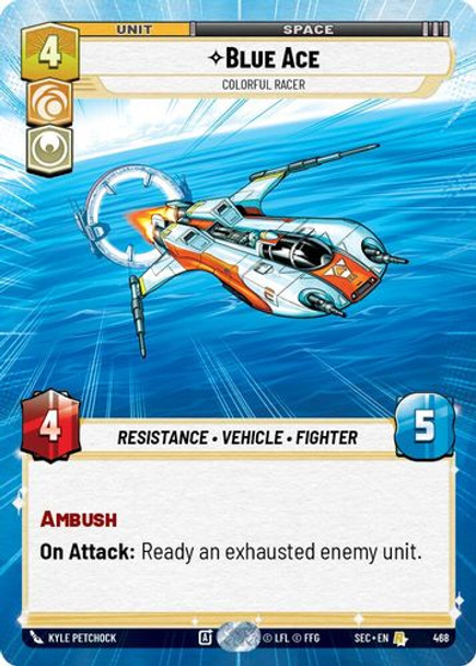 [06-SEC-EN-0468](R) Blue Ace - Colorful Racer (Hyperspace)