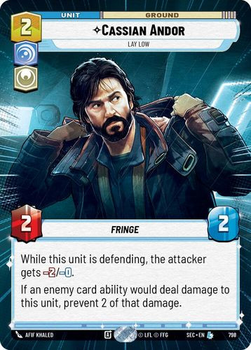 [06-SEC-EN-0798](L) Cassian Andor - Lay Low (Hyperspace) (Foil)