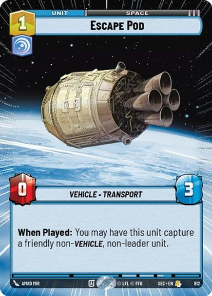[06-SEC-EN-0812](R) Escape Pod (Hyperspace) (Foil)