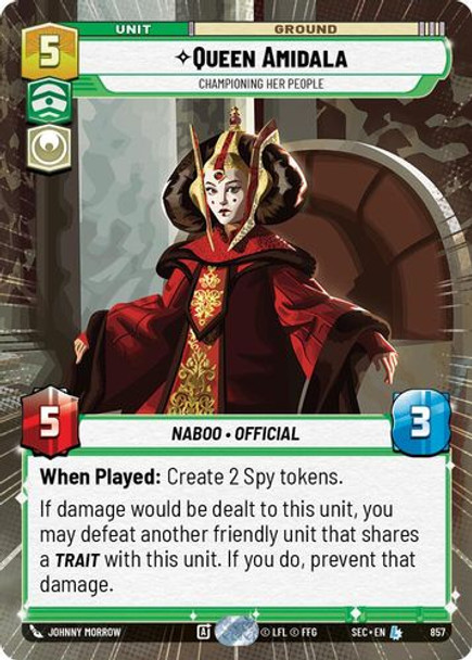 [06-SEC-EN-0857](L) Queen Amidala - Championing Her People (Hyperspace) (Foil)
