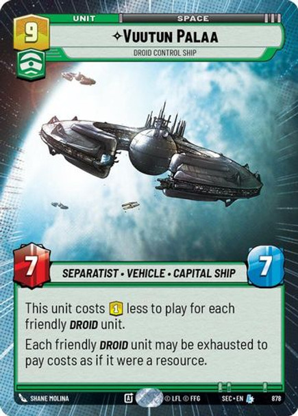 [06-SEC-EN-0878](L) Vuutun Palaa - Droid Control Ship (Hyperspace) (Foil)
